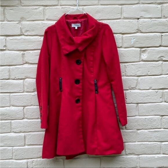 Take 50% OFF- Charlotte Russe Red Winter Jacket, Size-S - Picture 1 of 6